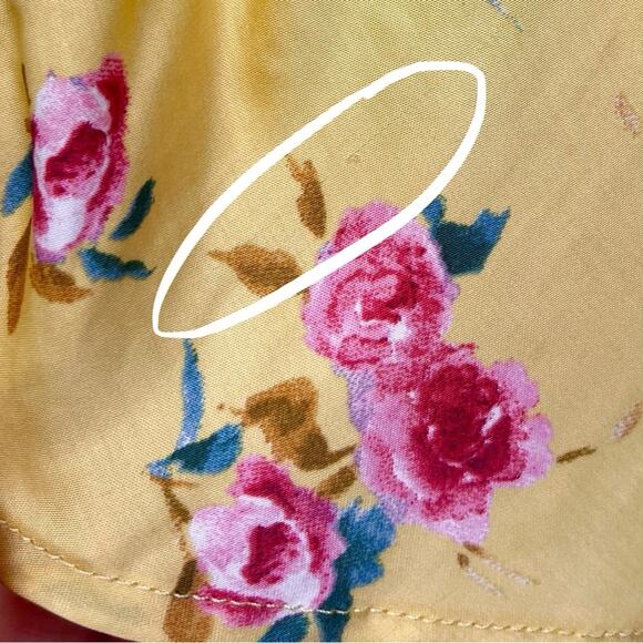 NEW Zara The Safia Floral Yellow Satin Slip Dress Large Blogger Fave - Picture 5 of 8